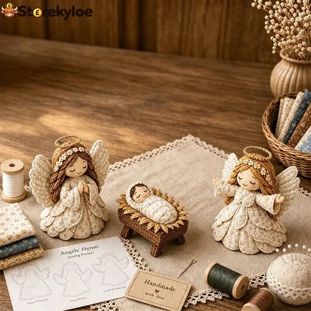 ✨ Diy Patchwork Nativity Scene Sewing Kit - Angels’ Hymn Set