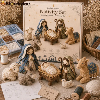 ✨ DIY Patchwork Nativity Scene Sewing Kit