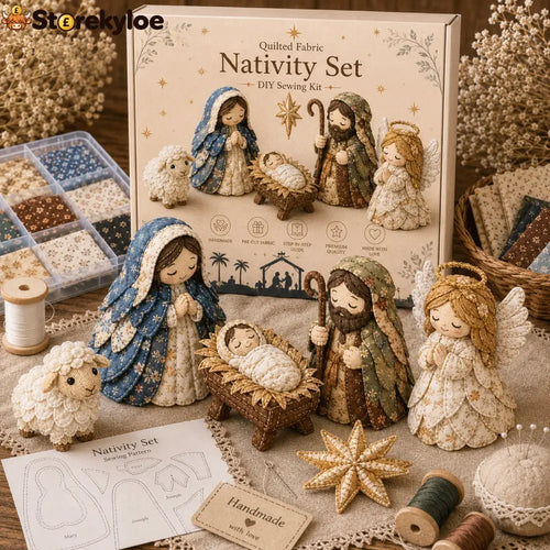 ✨ DIY Patchwork Nativity Scene Sewing Kit