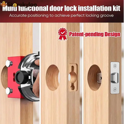 🔧Door Latch Mortising Tool Kit for Wood Doors