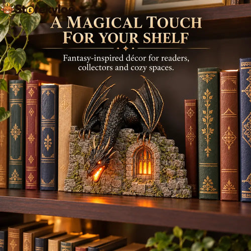 🐉 Drachen-Luftbefeuchter mit Flammeneffekt – Fantasy-Zauber für Ihre Leseecke