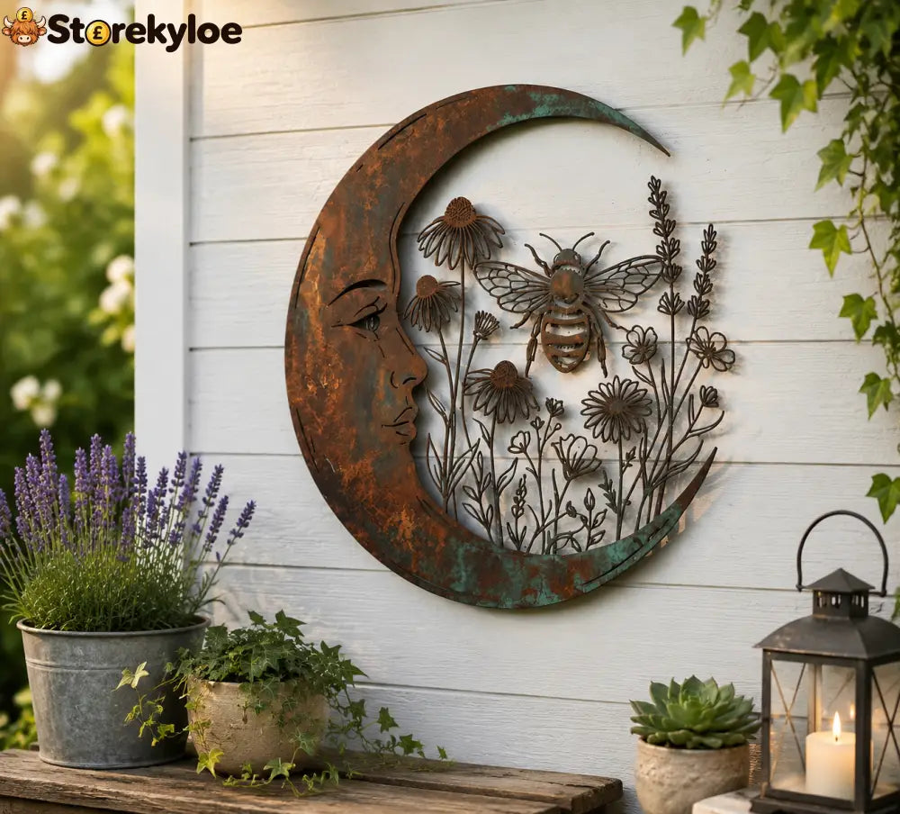 Dragonfly Moon Wall Decor