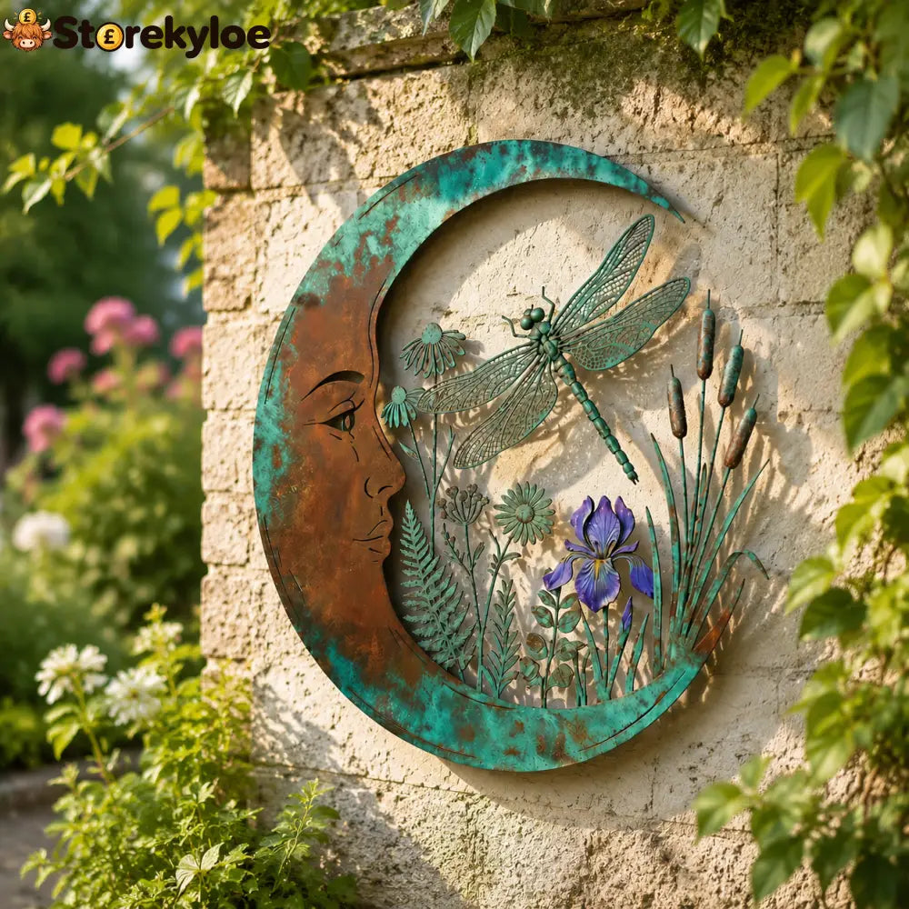 Dragonfly Moon Wall Decor