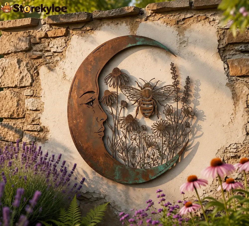 Dragonfly Moon Wall Decor - Bee / 20cm