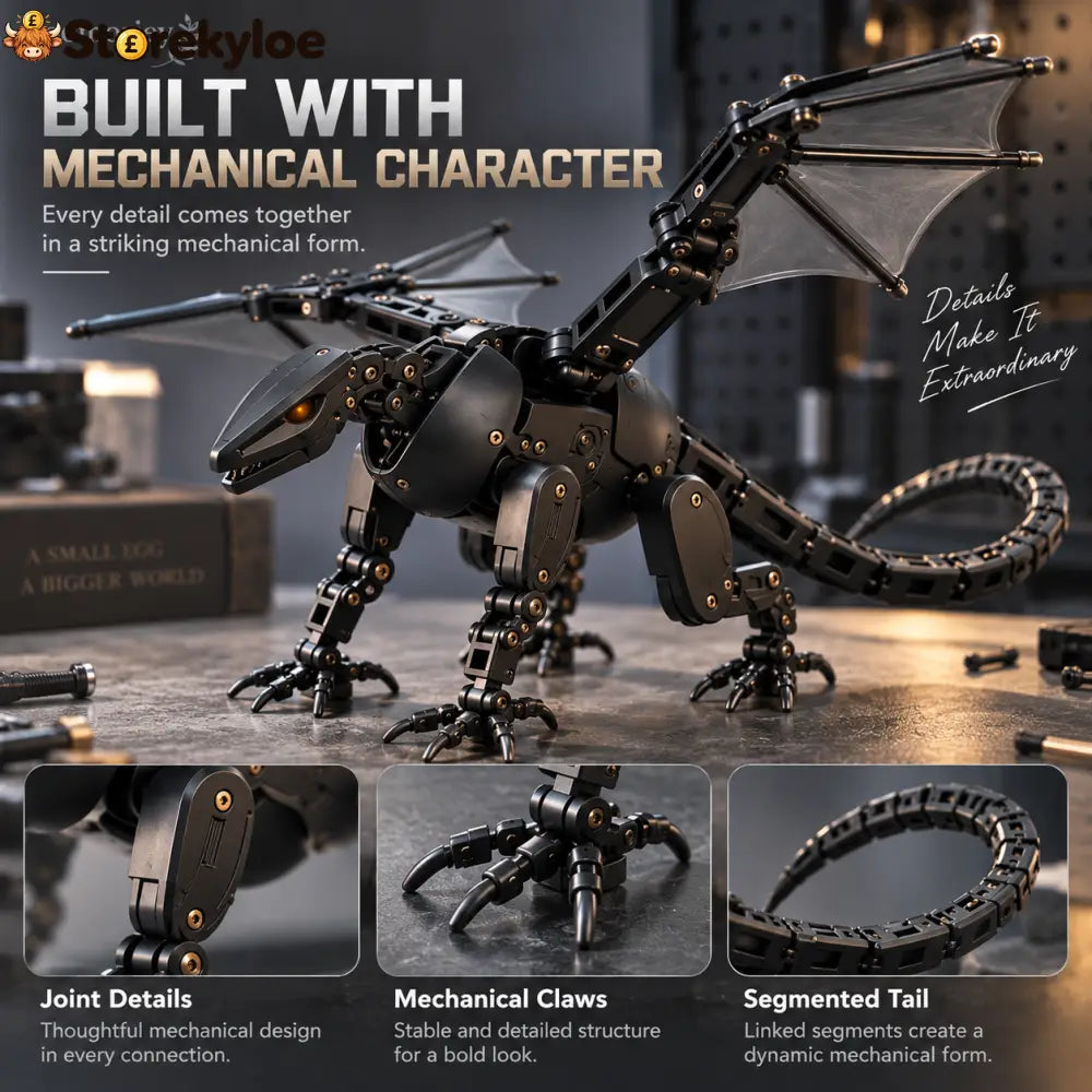 🥚🐉 DragonMorph – Egg to Dragon Transforming Mechanical Toy
