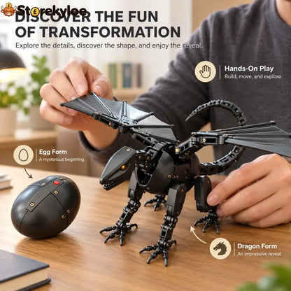 🥚🐉 DragonMorph – Egg to Dragon Transforming Mechanical Toy