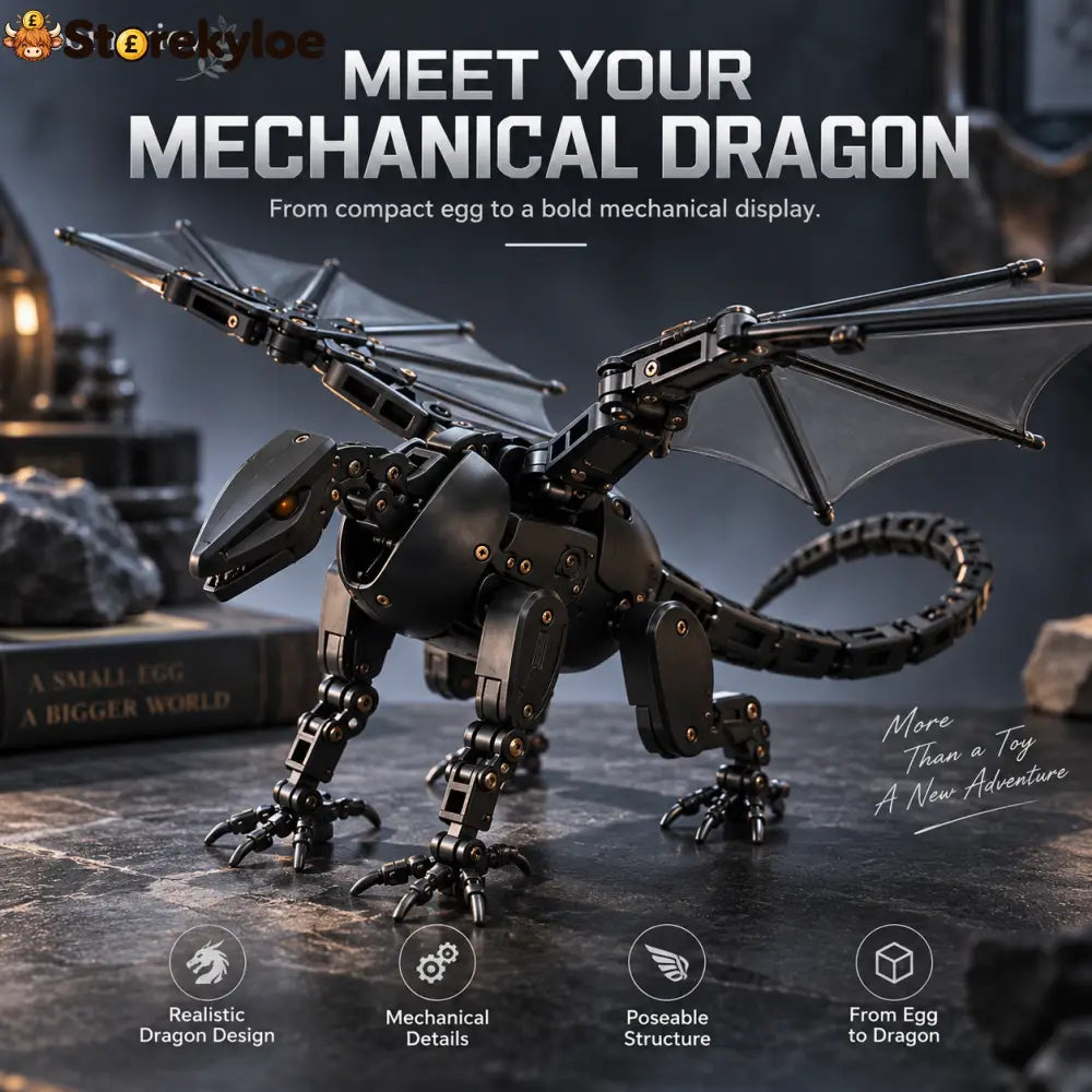 🥚🐉 DragonMorph – Egg to Dragon Transforming Mechanical Toy