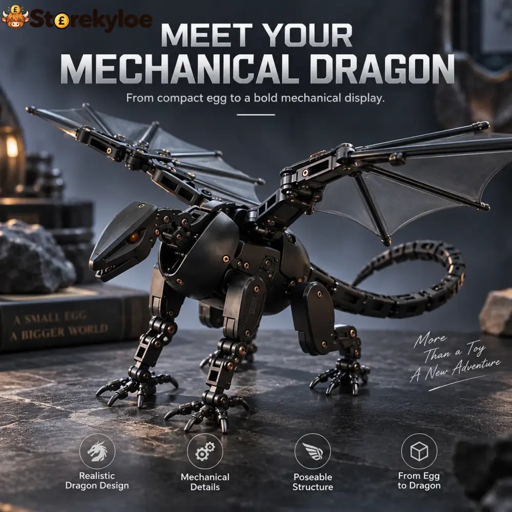 🥚🐉 DragonMorph – Egg to Dragon Transforming Mechanical Toy
