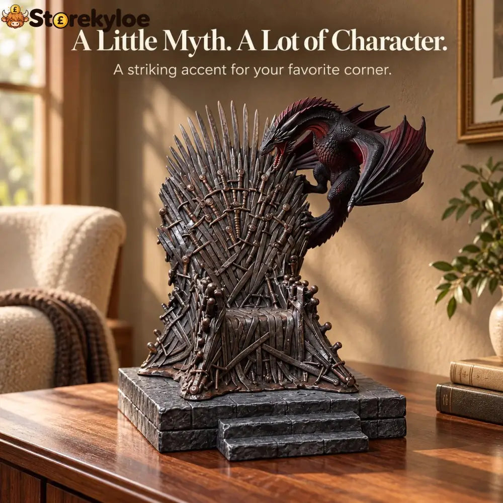 🐉 Dragon’s Breath Mist Diffuser – LED Fantasy Throne Decoration