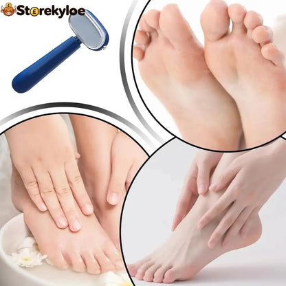 Dual‑Sided Foot Callus Remover, Replaceable Stainless Steel Blade Foot Scraper 🦶