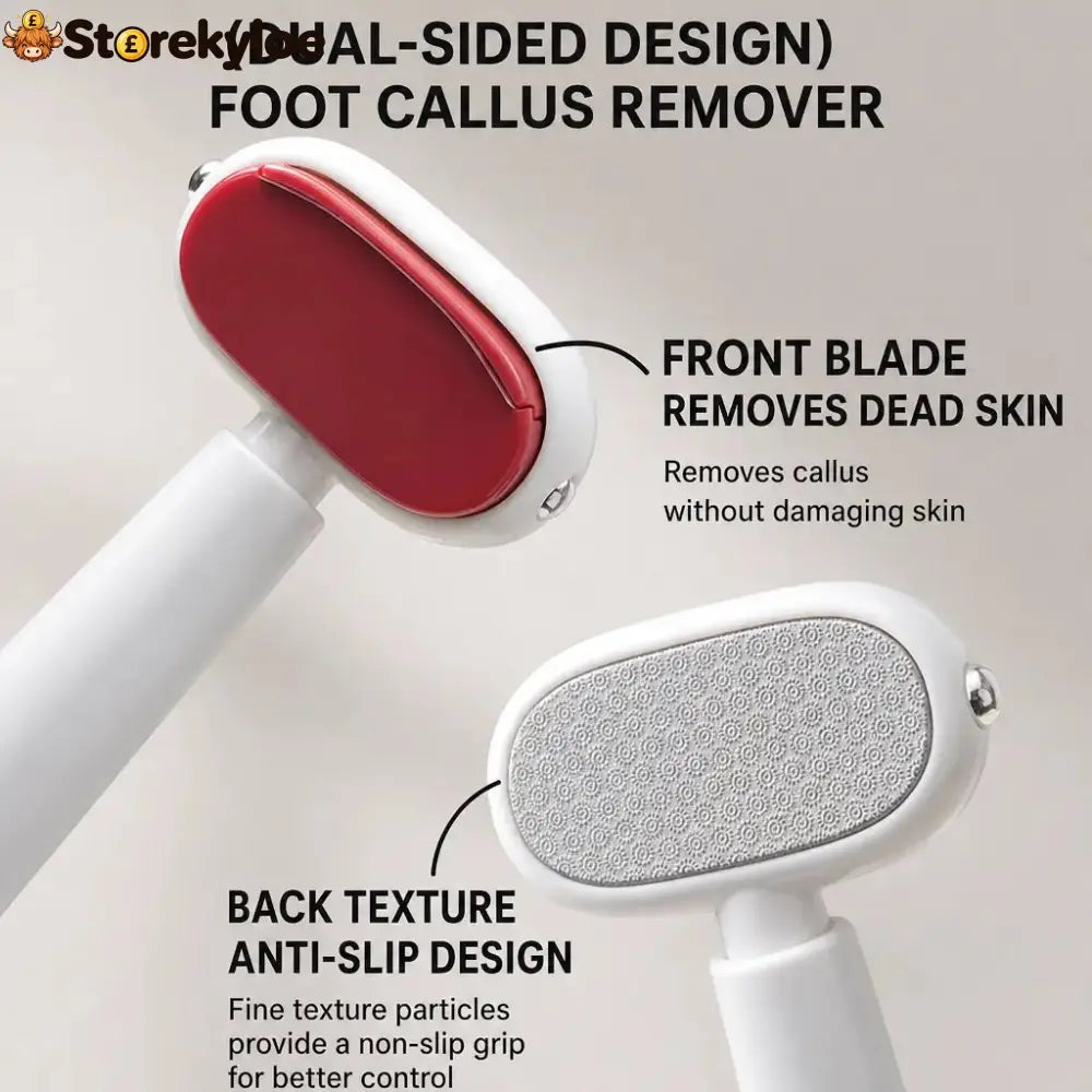 Dual‑Sided Foot Callus Remover, Replaceable Stainless Steel Blade Foot Scraper 🦶