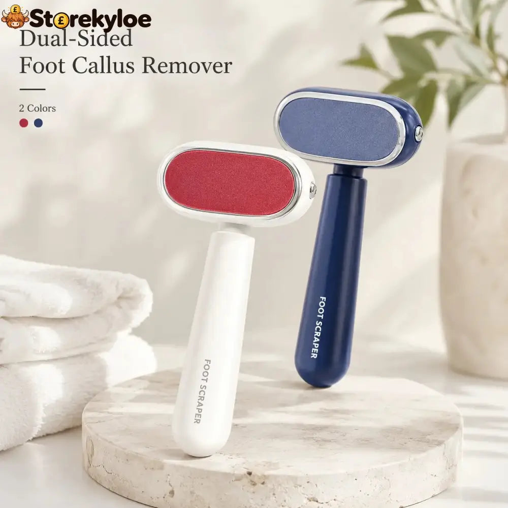 Dual‑Sided Foot Callus Remover, Replaceable Stainless Steel Blade Foot Scraper 🦶