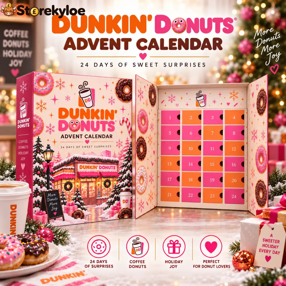 Dunkin’ Donuts Advent Calendar – 24 Days of Sweet Christmas Surprises: Make the countdown to Christmas a little