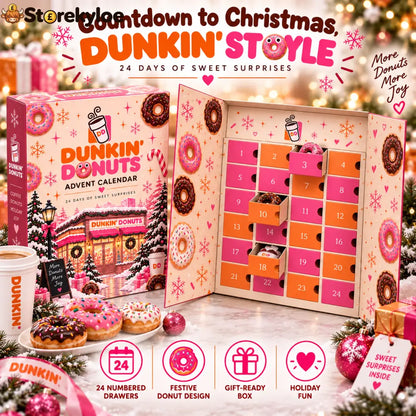 Dunkin’ Donuts Advent Calendar – 24 Days of Sweet Christmas Surprises: Make the countdown to Christmas a little