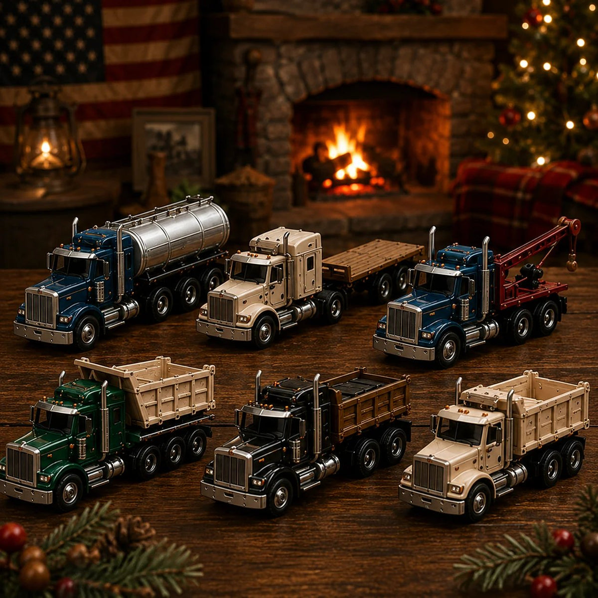 🔥HOT SALE 49% OFF🚚American Trucks Advent Calendar 2026 – 24 Days of Collectible Mini Truck Surprises, Acrylic Charms Blind Box