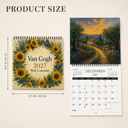 🎨 A Year of Van Gogh: 2027 Wall Calendar with 12 Stunning Paintings