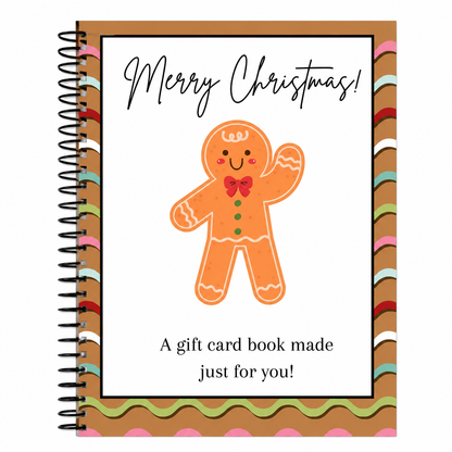 🔥🎁48% OFF!!!-Ready for Christmas!🎅Christmas Gift Card Booklet -👍DIY Spiral-Bound Christmas Gift Card Holder Book-C