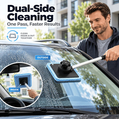 🚗 Dual Magnetic Car Window Cleaner Clean Both Sides. One Simple Move. ✨