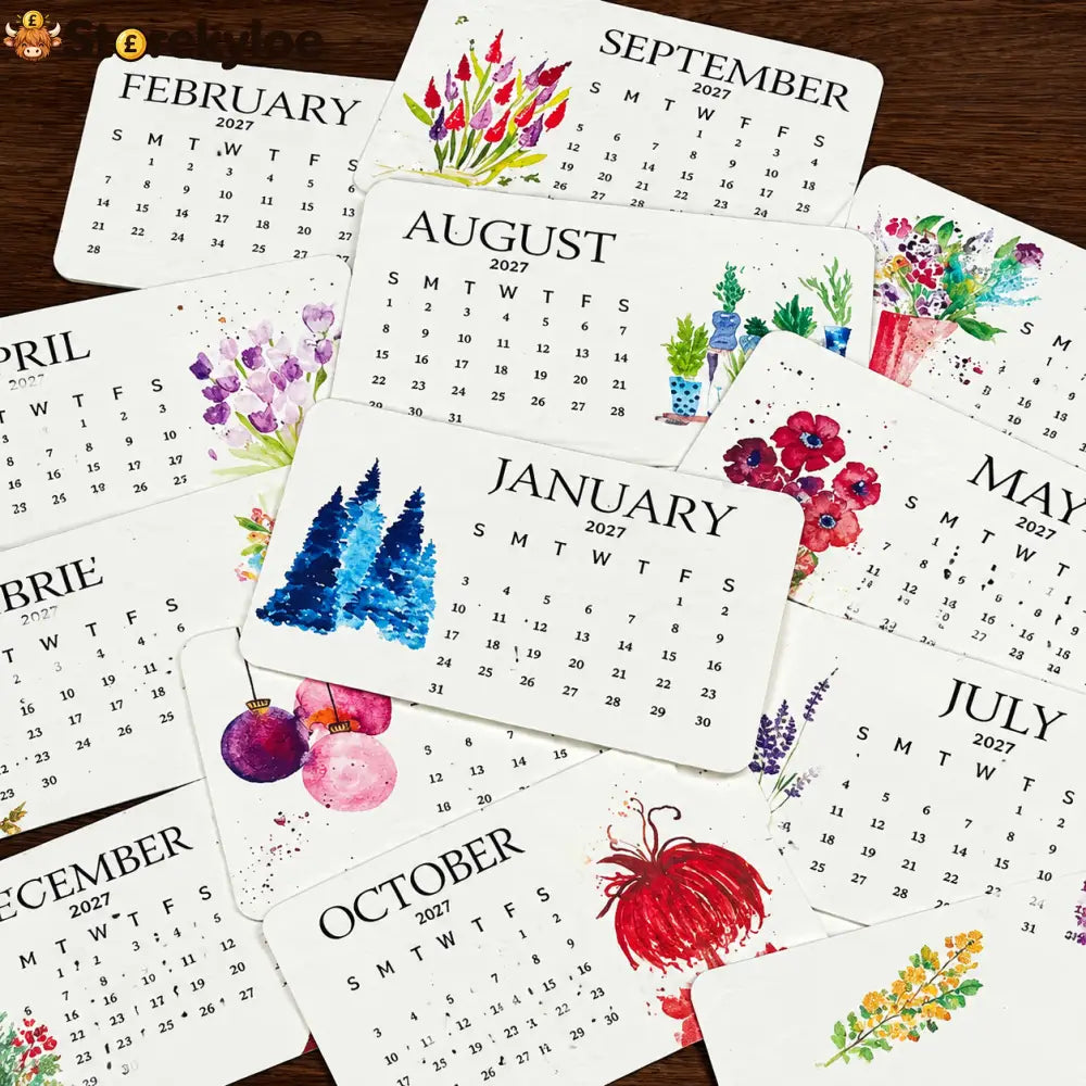 ✨Early Holiday Sale 45% OFF🌱Eco-Friendly Plantable “Timeless” Seed Calendar 2027 - Plantable Seed Calendars