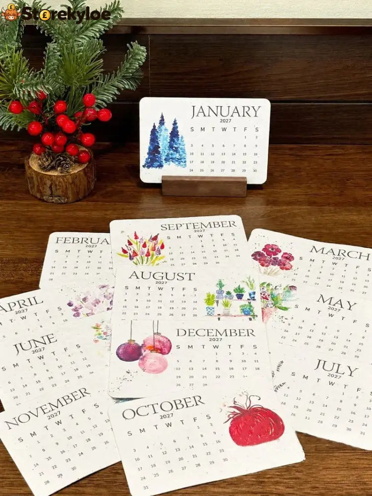 ✨Early Holiday Sale 49% OFF🌱Eco-Friendly Plantable “Timeless” Seed Calendar 2027
