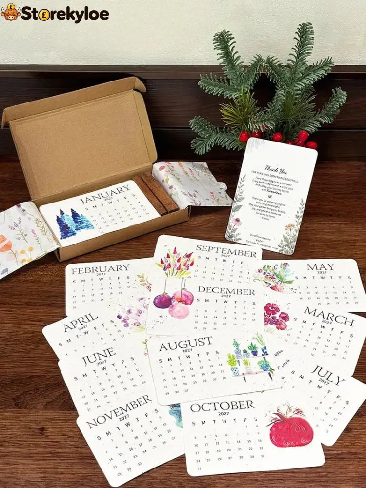 ✨Early Holiday Sale 49% OFF🌱Eco-Friendly Plantable “Timeless” Seed Calendar 2027