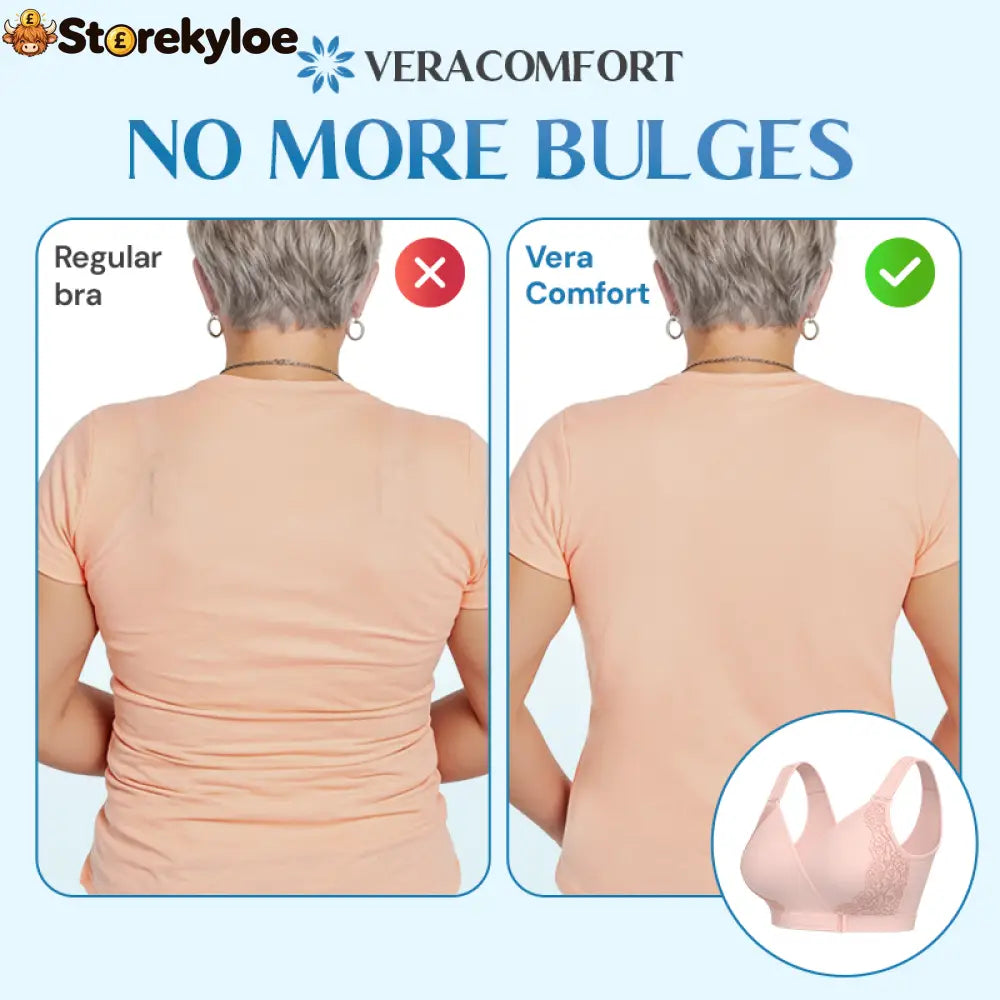 EaseWrap™ Front-Closure Wireless Comfort Bra – Adjustable Straps & Gentle Support