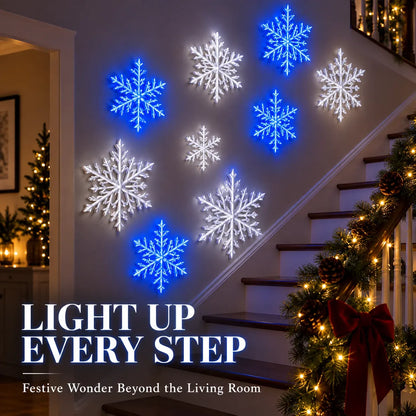 ⏳ Last Day 50% OFF – ❄️ LED Snowflake Wall Lights ✨