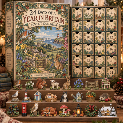 A Year in Britain Advent Calendar – 24 Days of Country, Coast & Wildlife Treasures