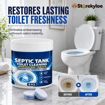 🚽✨ Effervescent Toilet Cleaning Tablets – Drop Fizz & Refresh - 1 Bottle (6PCS) - Hot Sale