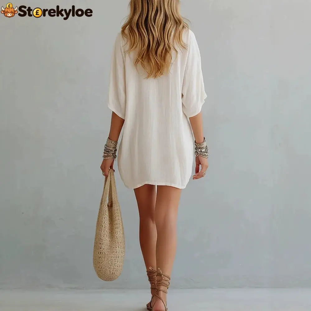 Effortless Boho Tunic Dress – Versatile Summer Essential