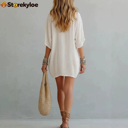 Effortless Boho Tunic Dress – Versatile Summer Essential