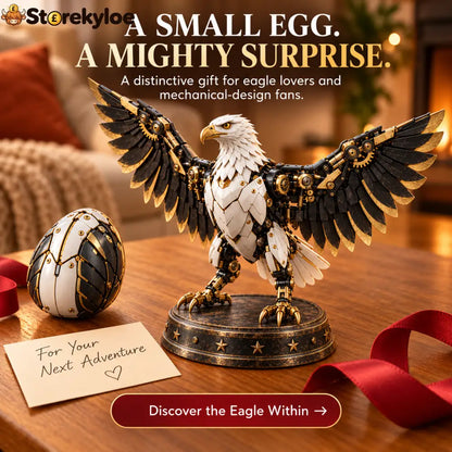 🦅 Egg To Bald Eagle – 2-in-1 Transforming Mechanical Figure - Bald Eagle