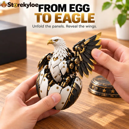 🦅 Egg To Bald Eagle – 2-in-1 Transforming Mechanical Figure - Bald Eagle