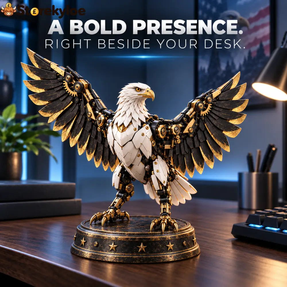 🦅 Egg To Bald Eagle – 2-in-1 Transforming Mechanical Figure - Bald Eagle