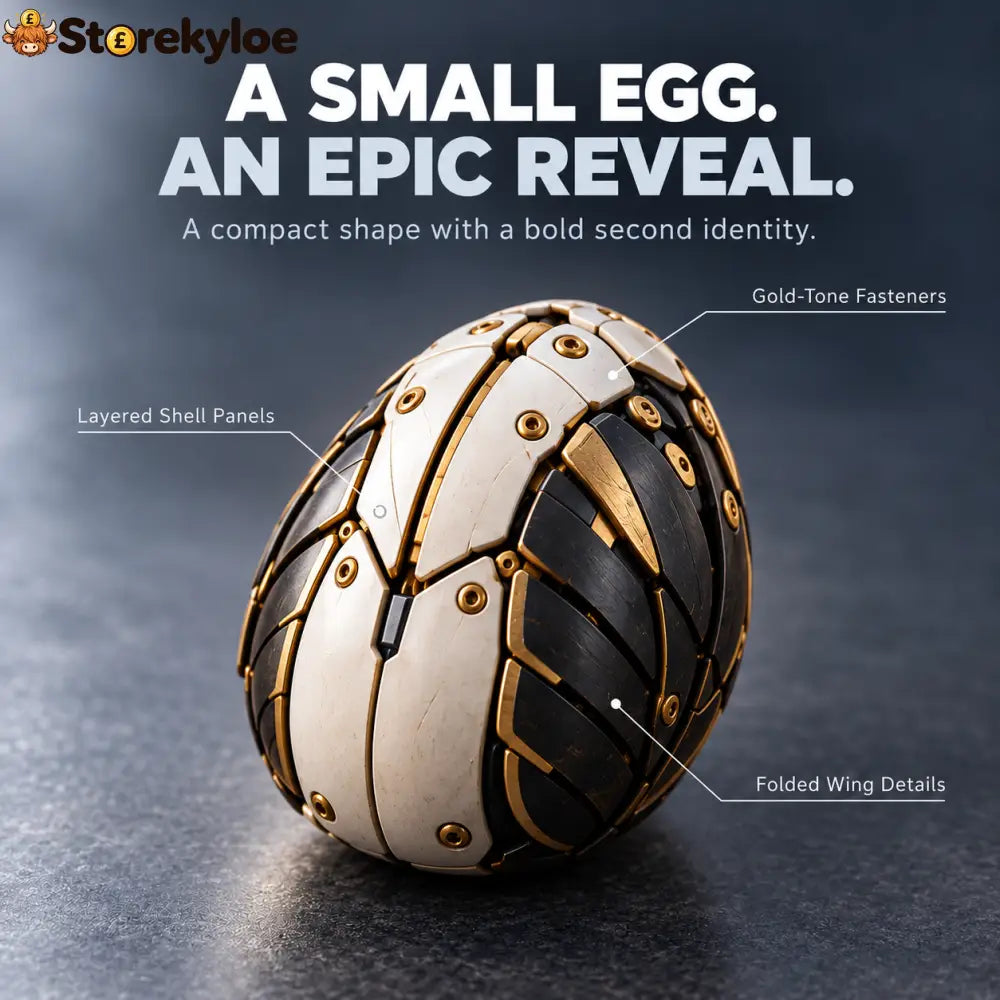 🦅 Egg To Bald Eagle – 2-in-1 Transforming Mechanical Figure - Bald Eagle