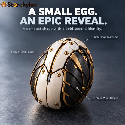 🦅 Egg To Bald Eagle – 2-in-1 Transforming Mechanical Figure - Bald Eagle