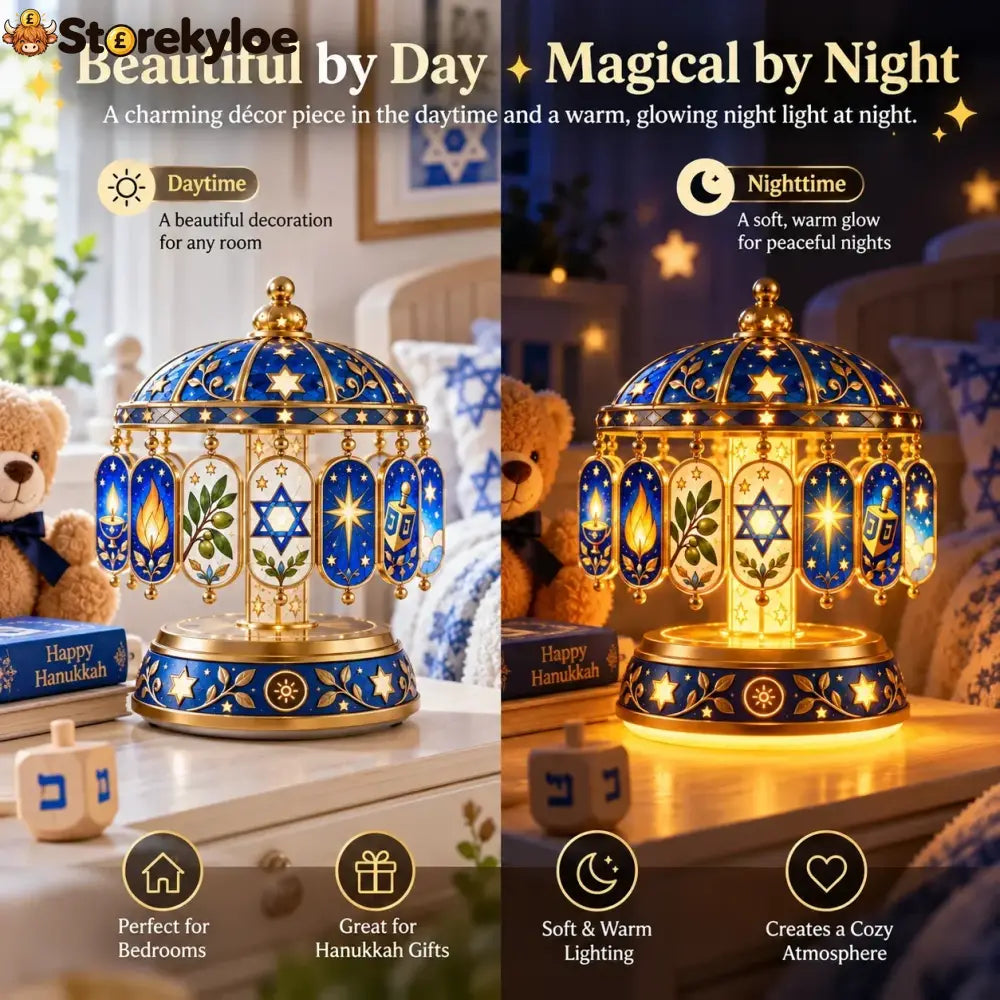 ✨ Eight Nights of Wonder™ – Color-Changing Hanukkah Night Light