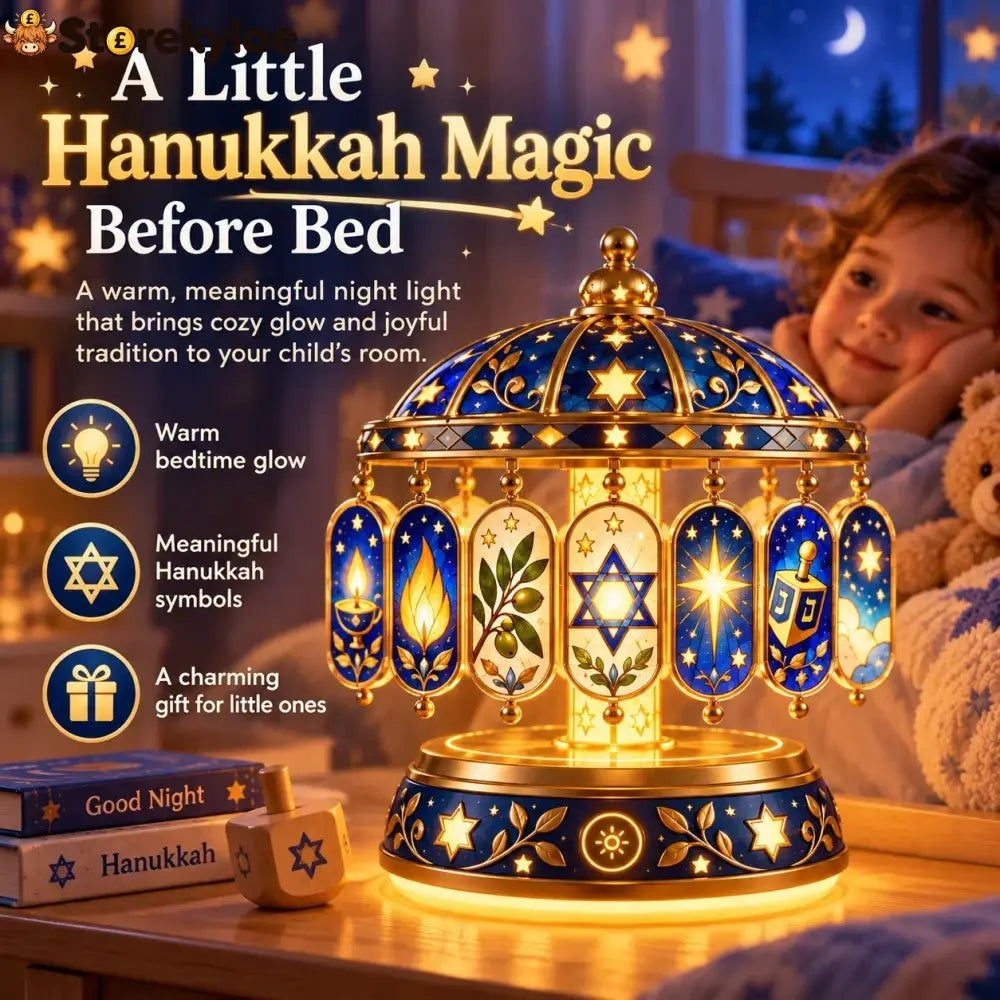 ✨ Eight Nights of Wonder™ – Color-Changing Hanukkah Night Light