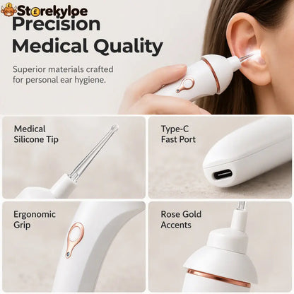 Electric Earwax Cleaner with LED Light