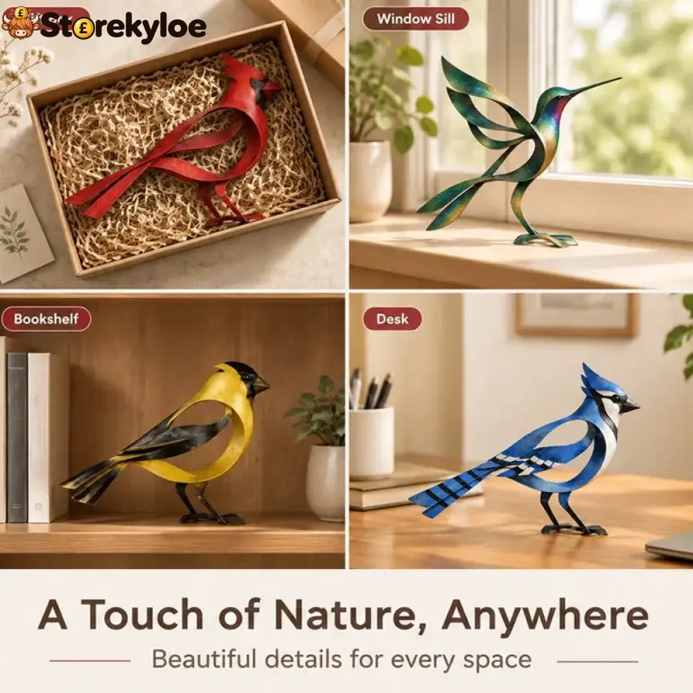 🕊️Elegant and minimalist metal bird sculpture -- Fleeting Moments of Lightness in the Natural World！ - Houseware &