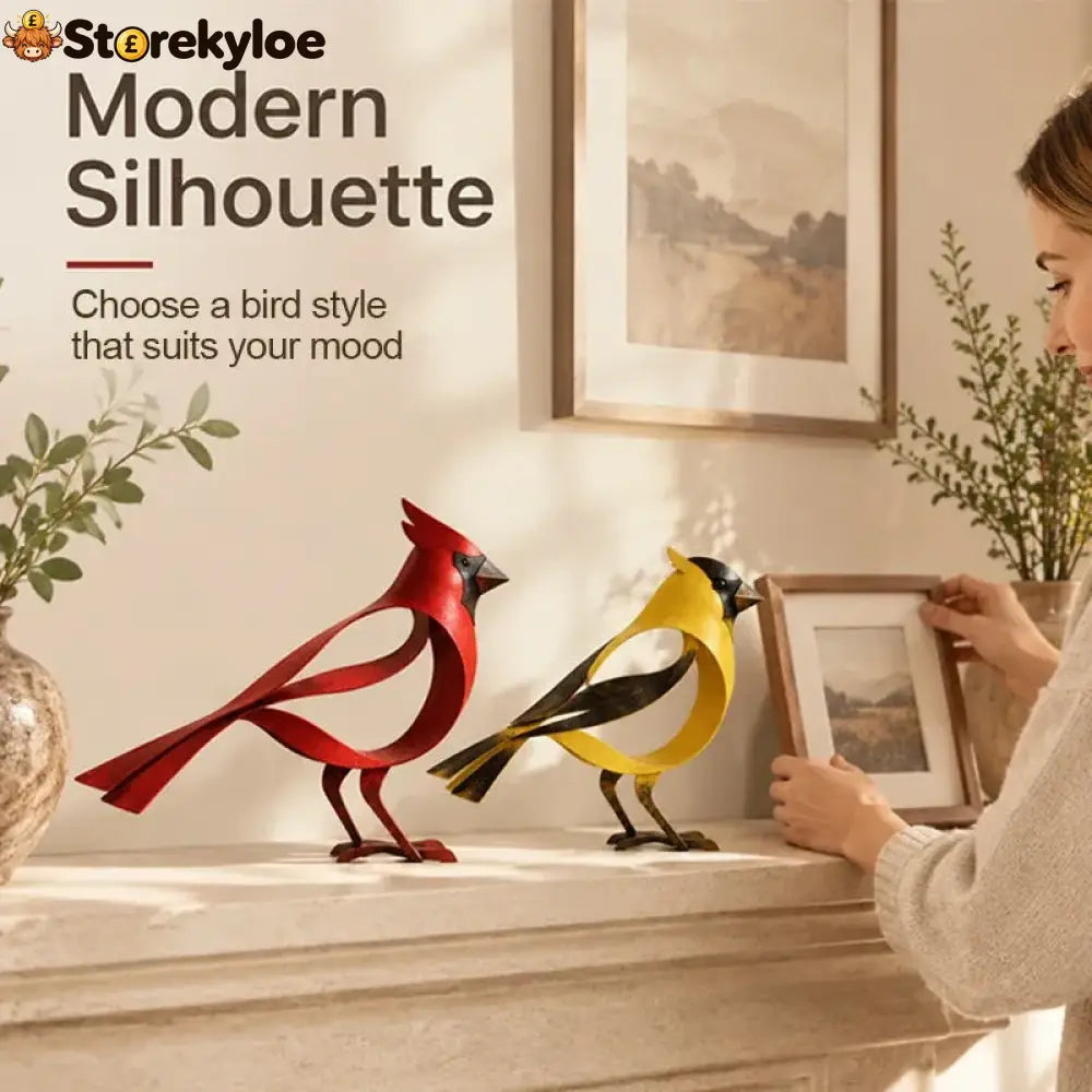🕊️Elegant and minimalist metal bird sculpture -- Fleeting Moments of Lightness in the Natural World！ - Houseware &