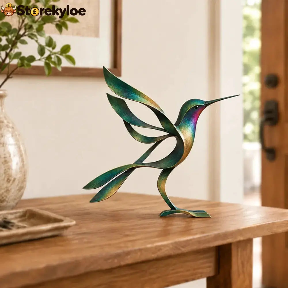 🕊️Elegant and minimalist metal bird sculpture -- Fleeting Moments of Lightness in the Natural World！ - Hummingbird
