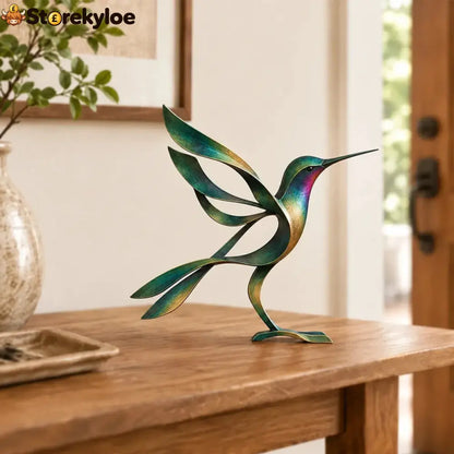 🕊️Elegant and minimalist metal bird sculpture -- Fleeting Moments of Lightness in the Natural World！ - Hummingbird