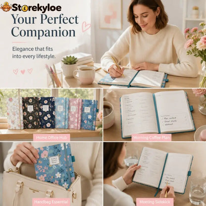 🌸📖 Elegant Floral 2027 Weekly Planner – A5 Organizer with Monthly Index Tabs & 100g Paper - Hot Sale