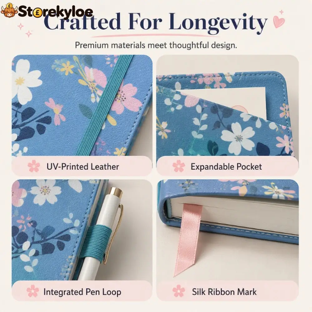 🌸📖 Elegant Floral 2027 Weekly Planner – A5 Organizer with Monthly Index Tabs & 100g Paper - Hot Sale