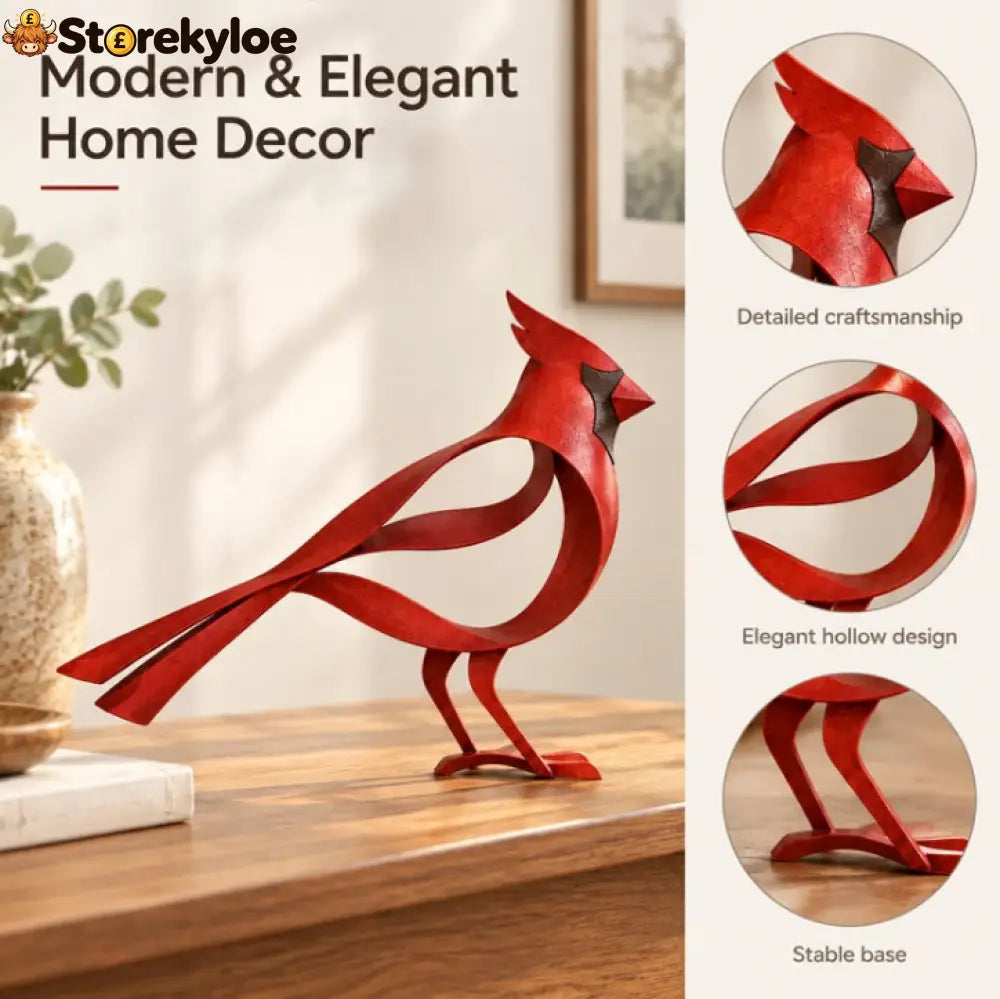 🕊️ Elegant Metal Bird Sculpture: A Little Piece of Nature for Your Favourite Corner