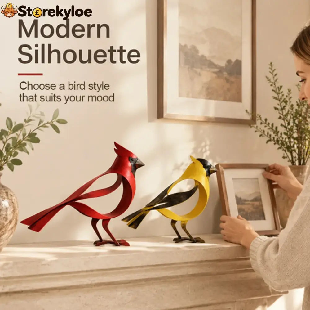 🕊️ Elegant Metal Bird Sculpture: A Little Piece of Nature for Your Favourite Corner