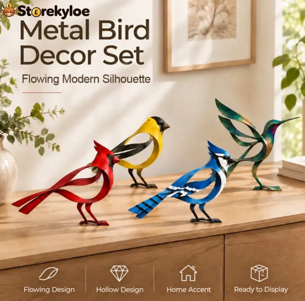 🕊️ Elegant Metal Bird Sculpture: A Little Piece of Nature for Your Favourite Corner