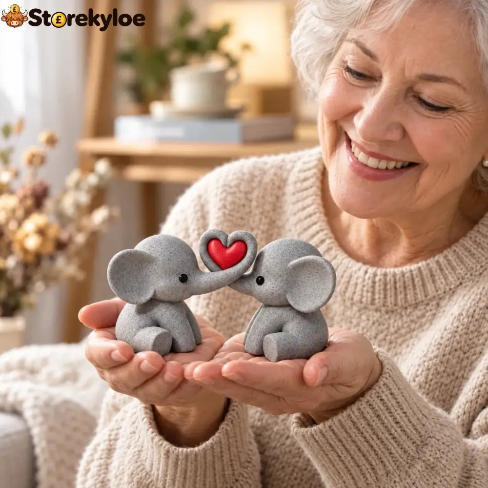 🐘 Elephant Couple Heart Decor – A Sweet Symbol Of Love & Togetherness - Buy 1