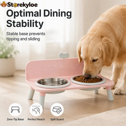 ⏰ Elevated Detachable Pet Double Bowls – Convenient & Pet-Friendly 🐾🥣 - Hot sale